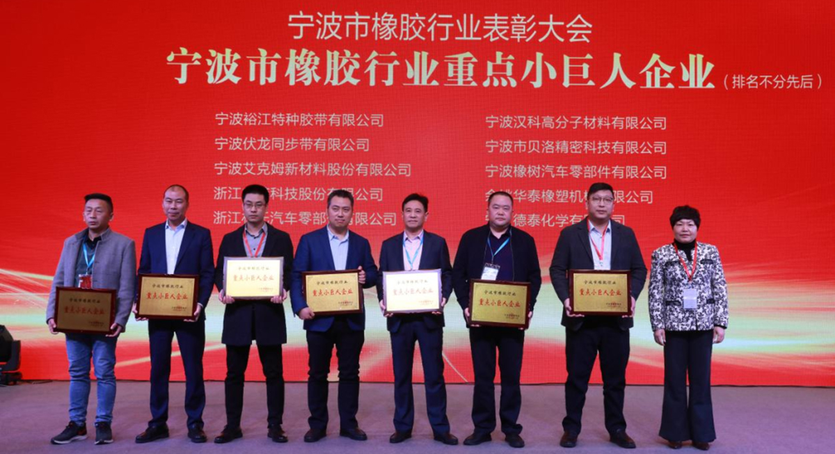 喜報 - 貝洛榮獲&ldquo;寧波市橡膠行業(yè)優(yōu)秀企業(yè)家&rdquo;、&ldquo;寧波市橡膠行業(yè)誠信企業(yè)&rdquo;、&ldquo;寧波市橡膠行業(yè)重點小巨人企業(yè)&rdquo;獎項！